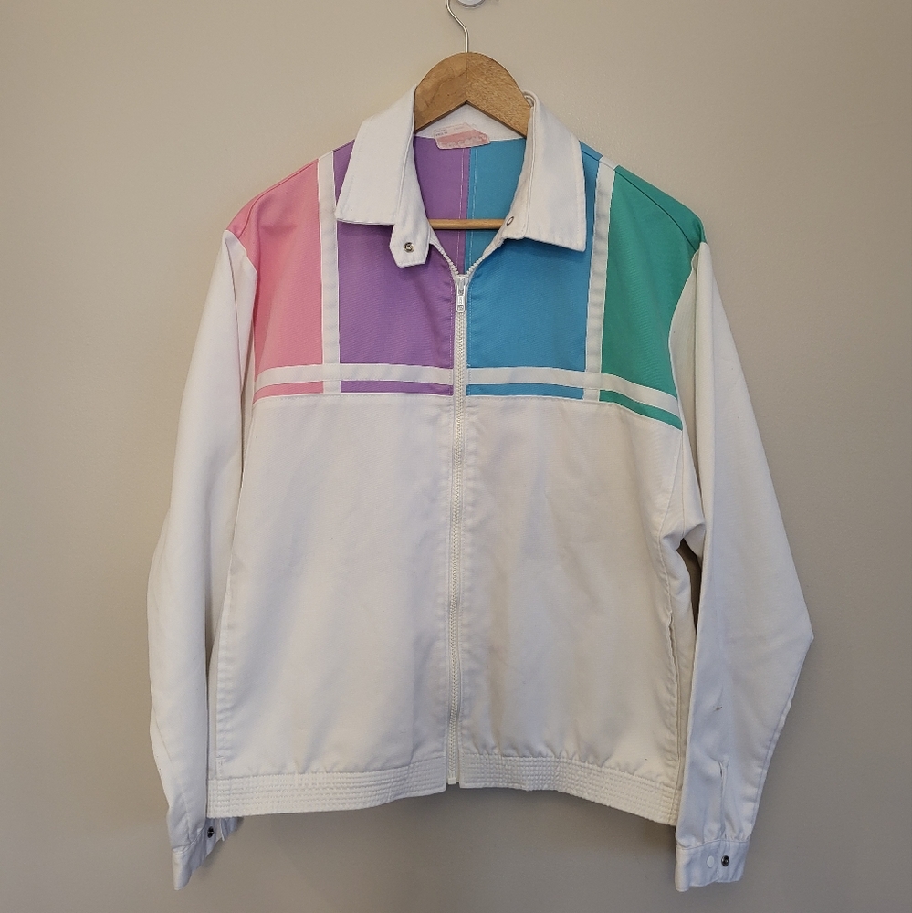 Vintage 80s Pastel Spring Jacket